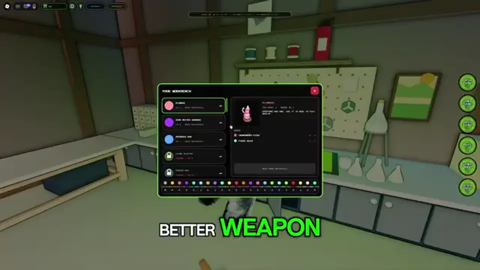 Crafting tab in recap gameplay (Unverified economy UI)